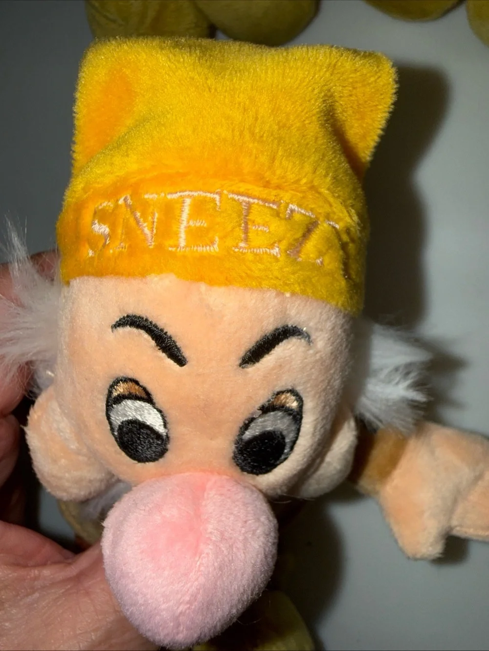 Seven Dwarfs Plush Lot of 3 -  Doc, Bashful, & Sneezy Walt Disney